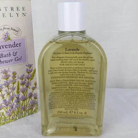 CRABTREE & EVELYN Lavender Bath & Shower Gel 8.5 FL oz New Old Stock